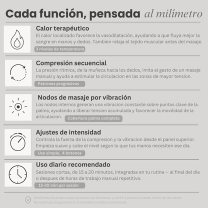Healit™ | Guante Masajeador de Manos